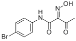 N-(4-BROMO-PHENYL)-2-HYDROXYIMINO-3-OXO-BUTYRAMIDE Struktur