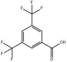 3,5-ビス(トリフルオロメチル)安息香酸 化学構造式