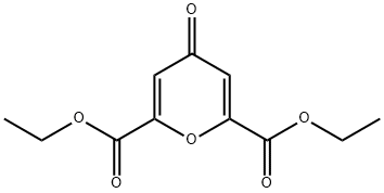 diethyl 4-oxopyran-2,6-dicarboxylate Struktur