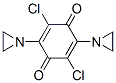2,5-BIS(1-AZIRIDINYL)-3,6-DICHLORO-2,5-CYCLOHEXADIENE-1,4-DIONE 结构式