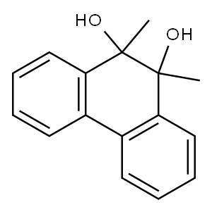 9,10-dimethylphenanthrene-9,10-diol 结构式