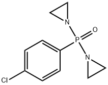 1-[aziridin-1-yl-(4-chlorophenyl)phosphoryl]aziridine Struktur