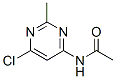 N-(6-chloro-2-methyl-pyrimidin-4-yl)acetamide Struktur