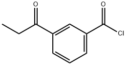 Benzoyl chloride, 3-(1-oxopropyl)- (9CI) Struktur