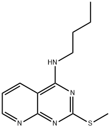 4-n-butylamino-2-methylthiopyrido(2,3-d)pyrimidine Struktur