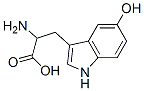 2-amino-3-(5-hydroxy-1H-indol-3-yl)propanoic acid Struktur