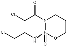 3-(2-Chloroactyl)-2-[(2-chloroethyl)amino]tetrahydro-2H-1,3,2-oxazaphosphorine-2-oxide Structure