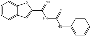 2-Benzofurancarboximidamide, N-((phenylamino)carbonyl)- Struktur