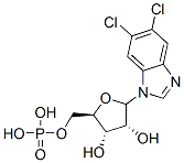 5,6-dichloro-1-ribofuranosylbenzimidazole 5'-monophosphate Struktur
