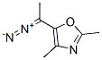 Oxazole,  5-(1-diazoethyl)-2,4-dimethyl-  (9CI) Structure