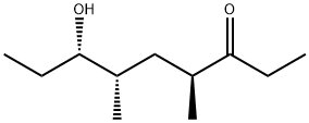 (4S,6S,7S)-7-ヒドロキシ-4,6-ジメチル-3-ノナノン 化学構造式