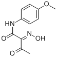 2-HYDROXYIMINO-N-(4-METHOXY-PHENYL)-3-OXO-BUTYRAMIDE Struktur