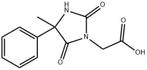 (4-METHYL-2,5-DIOXO-4-PHENYLIMIDAZOLIDIN-1-YL)ACETIC ACID Struktur