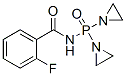 N-[Bis(1-aziridinyl)phosphinyl]-o-fluorobenzamide Struktur