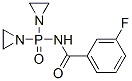 N-[Bis(1-aziridinyl)phosphinyl]-m-fluorobenzamide Struktur