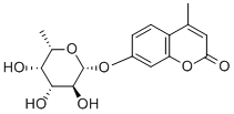 4-甲基香豆素基-Β-L-吡喃岩藻糖苷 结构式
