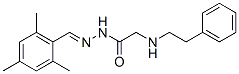 N-Phenethylglycine N2-(2,4,6-trimethylbenzylidene) hydrazide Struktur