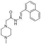 1-Piperazineacetic acid, 4-methyl-, 2-(1-naphthylmethylene)hydrazide|