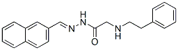N-(naphthalen-2-ylmethylideneamino)-2-(phenethylamino)acetamide Structure