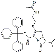 trityl 3-(2-acetamidoethylsulfanyl)-7-oxo-6-propan-2-yl-1-azabicyclo[3 .2.0]hept-2-ene-2-carboxylate Structure