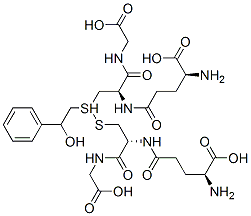 L-γGlu-S-(2-フェニル-2-ヒドロキシエチル)-L-Cys-Gly-OH 化学構造式