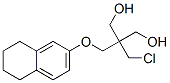2-(Chloromethyl)-2-[[(5,6,7,8-tetrahydronaphthalen-2-yl)oxy]methyl]-1,3-propanediol Struktur
