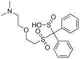 [[2-[2-(Dimethylamino)ethoxy]ethyl]sulfonyl]diphenylmethanesulfinic acid Struktur
