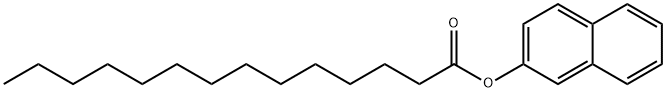 肉豆蔻酸2-萘酯, 7262-80-8, 结构式