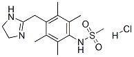 N-[4-(4,5-dihydro-1H-imidazol-2-ylmethyl)-2,3,5,6-tetramethyl-phenyl]m ethanesulfonamide hydrochloride Structure