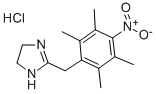 2-(2,3,5,6-Tetramethyl-4-nitrobenzyl)imidazoline hydrochloride Structure