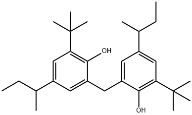 2,2'-methylenebis[4-sec-butyl-6-tert-butylphenol] Structure