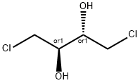 meso-1,4-ジクロロ-2,3-ブタンジオール 化学構造式