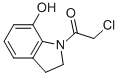 1H-Indol-7-ol, 1-(chloroacetyl)-2,3-dihydro- (9CI) Struktur