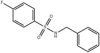 N-BENZYL-4-FLUOROBENZENESULFONAMIDE, 727-36-6, 结构式