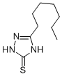 5-ヘプチル-2,4-ジヒドロ-3H-1,2,4-トリアゾール-3-チオン 化学構造式
