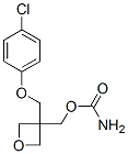 3-(4-クロロフェノキシメチル)オキセタン-3-メタノールカルバマート 化学構造式