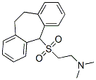 2-[(10,11-ジヒドロ-5H-ジベンゾ[a,d]シクロヘプテン-5-イル)スルホニル]-N,N-ジメチルエタンアミン 化学構造式