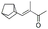 4-[ビシクロ[2.2.1]ヘプタン-2-イル]-3-メチル-3-ブテン-2-オン 化学構造式
