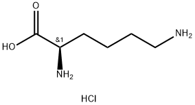 D-(-)-リジン塩酸塩 化学構造式