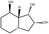 (1S,8aβ)-オクタヒドロインドリジン-1α,2α,8β-トリオール 化学構造式