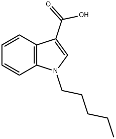 1-戊基-1H-吲哚-3-羧酸 结构式