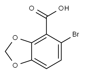 5-BROMO-1,3-BENZODIOXOLE-4-CARBOXYLIC ACID Structure