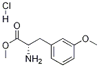 2-アミノ-3-(3-メトキシフェニル)プロパン酸(S)-メチル塩酸塩 化学構造式