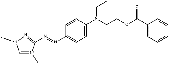 3-[[4-[Ethyl[2-(benzoyloxy)ethyl]amino]phenyl]azo]-1,4-dimethyl-1H-1,2,4-triazole-4-ium Structure