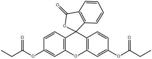 FLUORESCEINDIPROPIONATE, 7276-28-0, 结构式