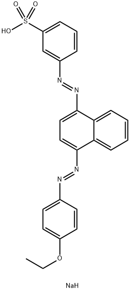 sodium 3-[[4-[(4-ethoxyphenyl)azo]-1-naphthyl]azo]benzenesulphonate Structure