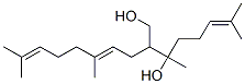 2-(3,7-ジメチルオクタ-2,6-ジエニル)-3,7-ジメチル-6-オクテン-1,3-ジオール 化学構造式