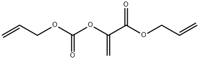 2-[[(2-プロペニルオキシ)カルボニル]オキシ]プロペン酸2-プロペニル 化学構造式