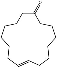 シクロペンタデカ-8-エン-1-オン 化学構造式