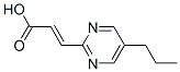 2-Propenoic acid, 3-(5-propyl-2-pyrimidinyl)- (9CI) Structure